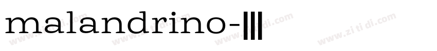 malandrino字体转换