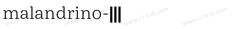 malandrino字体转换