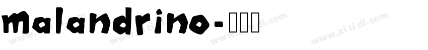 malandrino字体转换