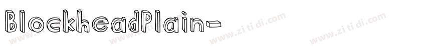 BlockheadPlain字体转换