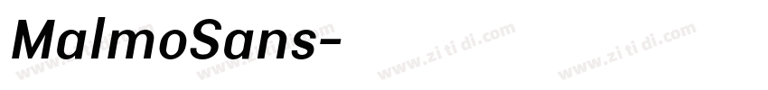MalmoSans字体转换