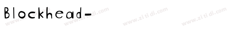 Blockhead字体转换
