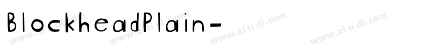 BlockheadPlain字体转换