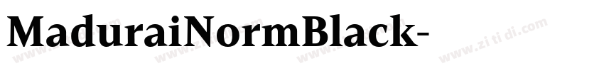 MaduraiNormBlack字体转换