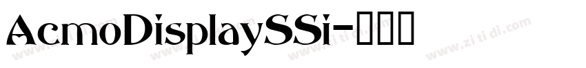 AcmoDisplaySSi字体转换