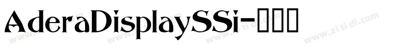 AderaDisplaySSi字体转换