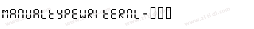 ManualTypewriterNL字体转换