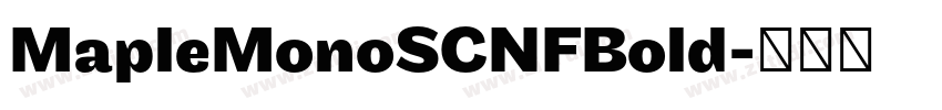 MapleMonoSCNFBold字体转换 MapleMonoSCNFBold字体转换