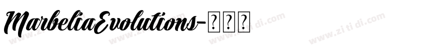 MarbeliaEvolutions字体转换