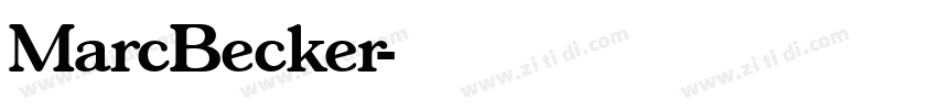 MarcBecker字体转换