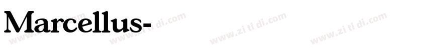 Marcellus字体转换
