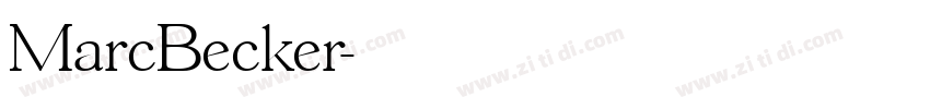 MarcBecker字体转换