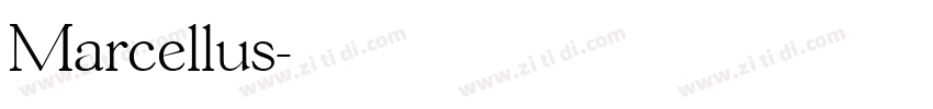 Marcellus字体转换