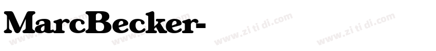 MarcBecker字体转换