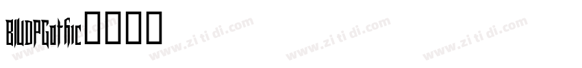 BIUDPGothic字体转换