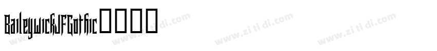 BaileywickJFGothic字体转换