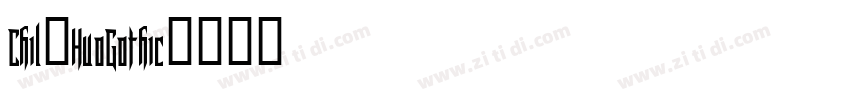Chil1HuoGothic字体转换