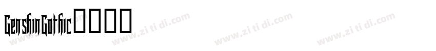 GenshinGothic字体转换