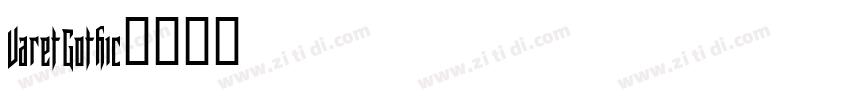 VaretGothic字体转换