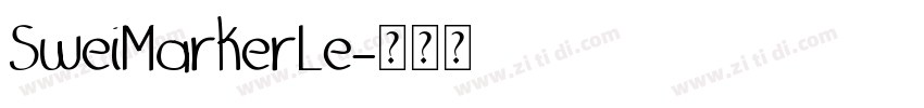 SweiMarkerLe字体转换