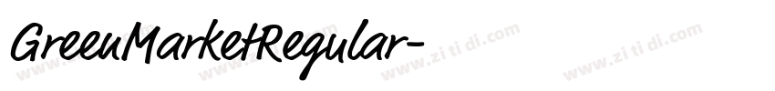 GreenMarketRegular字体转换