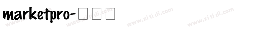 marketpro字体转换