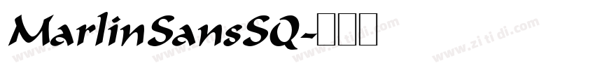 MarlinSansSQ字体转换