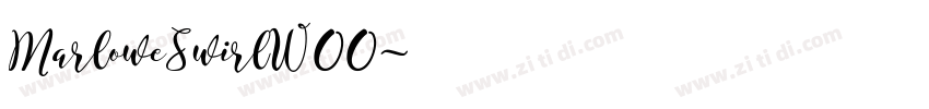 MarloweSwirlW00字体转换