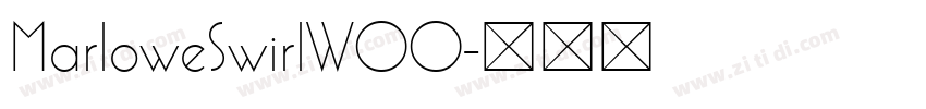 MarloweSwirlW00字体转换