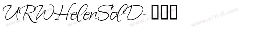 URWHelenSolD字体转换