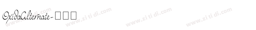 OxidaAlternate字体转换