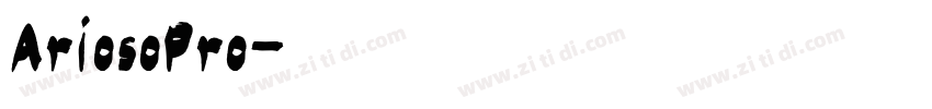 AriosoPro字体转换