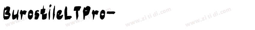 BurostileLTPro字体转换