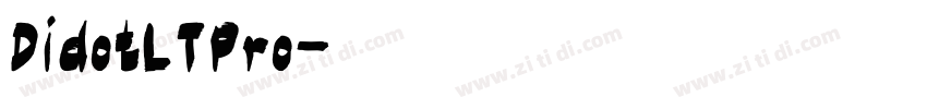 DidotLTPro字体转换