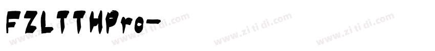 FZLTTHPro字体转换
