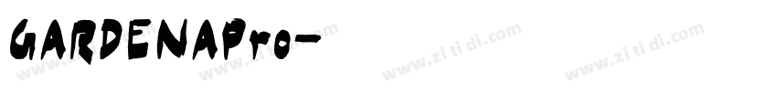 GARDENAPro字体转换