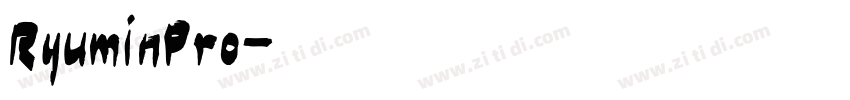 RyuminPro字体转换