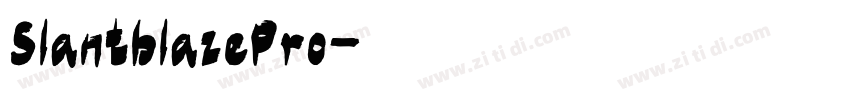 SlantblazePro字体转换