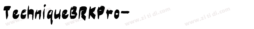TechniqueBRKPro字体转换