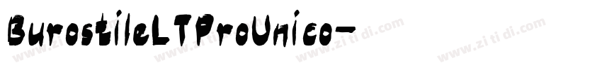 BurostileLTProUnico字体转换