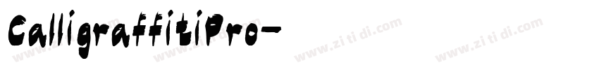 CalligraffitiPro字体转换