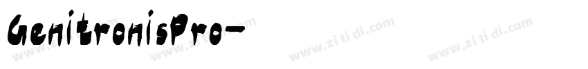 GenitronisPro字体转换