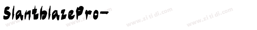 SlantblazePro字体转换