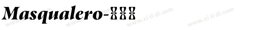 Masqualero字体转换