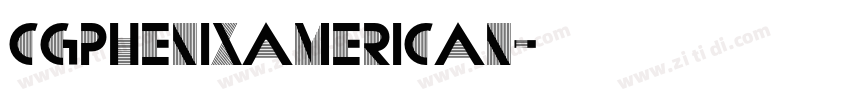 CgPhenixAmerican字体转换