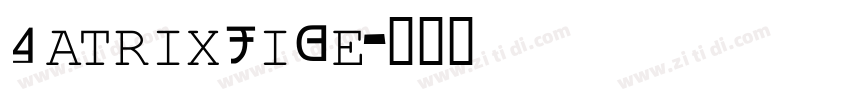 MatrixWide字体转换
