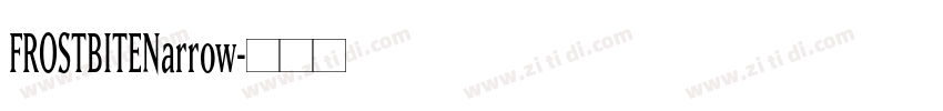 FROSTBITENarrow字体转换
