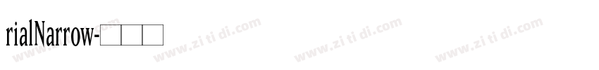 rialNarrow字体转换