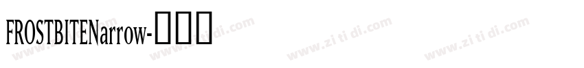 FROSTBITENarrow字体转换