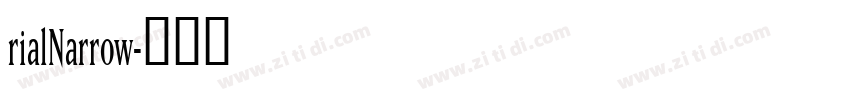 rialNarrow字体转换